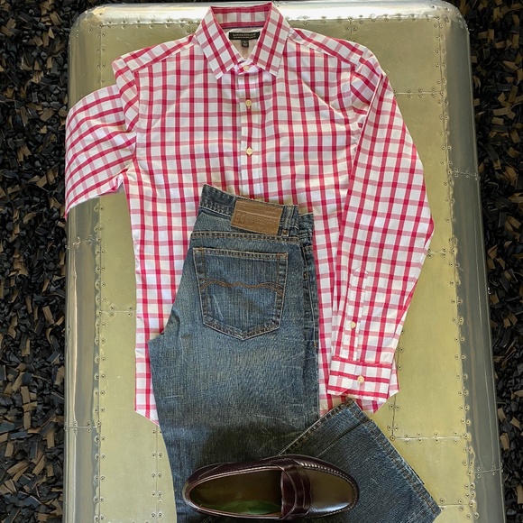 Banana Republic Non-Iron Slim Fit Shirt Small - Picture 4 of 5